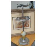 Vintage Art Deco-style airplane smoking stand