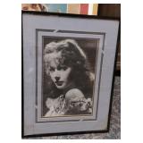 Signed and Framed iconic actress Hedy Lamarr