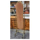 Antique Cheval Standing Mirror with Ornate Detail