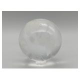 Clear crystal world globe paperweight