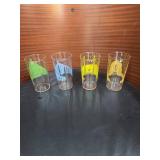 Lot of Four (4) N.Y. Worlds Fair Glasses 1939