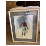 Marilyn Sotto Costume Art Original Drawing (Framed