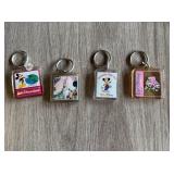 Lot (4) Euro Disney Key Fobs