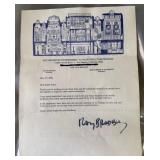 Ray Bradbury Signed Letter to Eddie 2002
