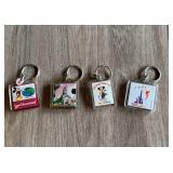 Lot (4) Euro Disney Key Fobs