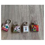 Lot (4) Euro Disney Key Fobs