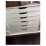 White 6 Drawer Cabinet (empty-no contents)
