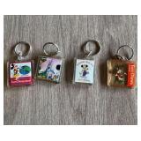 Lot (4) Euro Disney Key Fobs