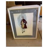 Marilyn Sotto Costume Art Original Drawing (Framed