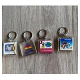 Lot (4) Euro Disney Key Fobs