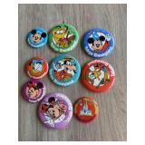 Lot of Disney Buttons (9) Tokyo Disneyland
