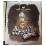Disneyland "Shrunken Ed" Hand painted caricature S