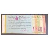 Vintage Disneyland Coupon Booklet
