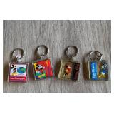 Lot (4) Euro Disney Key Fobs