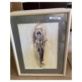 Marilyn Sotto Costume Art Original Drawing (Framed