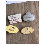 Lot of 4 Eddie Sotto I.D. Badges