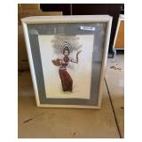 Marilyn Sotto Costume Art Original Drawing (Framed
