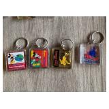 Lot (4) Euro Disney Key Fobs