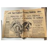 Vintage Newspaper (prop?) 20,000 Leagues Under The