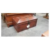 Antique chest appears to be a 1920s camphor travel