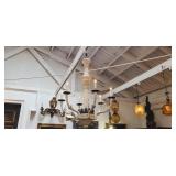 Rustic Hand Carved 6-Light Chandelier