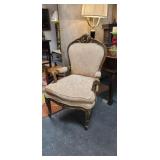 Vintage French Louis XV style fauteuil