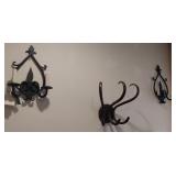 Vintage Gothic or Spanish Revival wall sconces