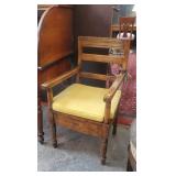 Antique wooden armchair