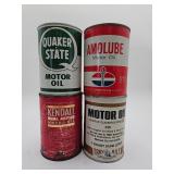 Vintage oil cans