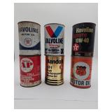 Vintage oil cans