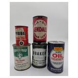 Vintage oil cans