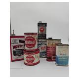 Vintage oil cans