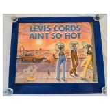 Vintage LEVIS poster advertising