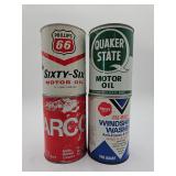 Vintage oil cans