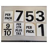Vintage gas numbers