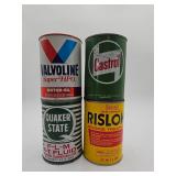 Vintage oil cans