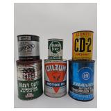 Vintage oil cans