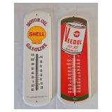 Two thermometers