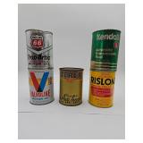 Vintage oil cans