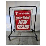 Firestone Tires hanging sign / display