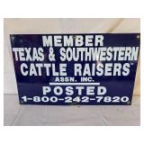 Texas Cattle Raisers - Porcelain