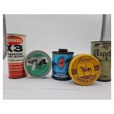 Vintage oil cans