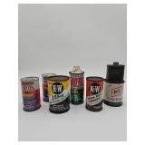 Vintage oil cans
