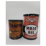 Vintage oil cans