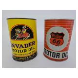 Phillips 66 & Invader oil cans