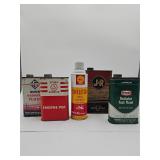 Vintage oil cans