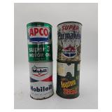 Vintage oil cans