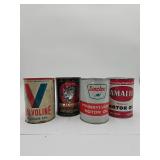 Vintage oil cans - Full