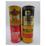 Vintage oil cans