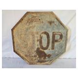 Vintage stop sign